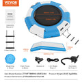 Water Trampoline 10ft Inflatable Bounce Platform Slide Ladder Pump