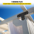 T Mending Plate Black 8pc 6