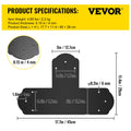 T Mending Plate Black 8pc 6