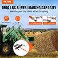Hay Spear Bale 726kg Skid Steer Loader Tractor Bucket Attachment