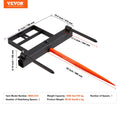 Hay Spear Bale 726kg Skid Steer Loader Tractor Bucket Attachment