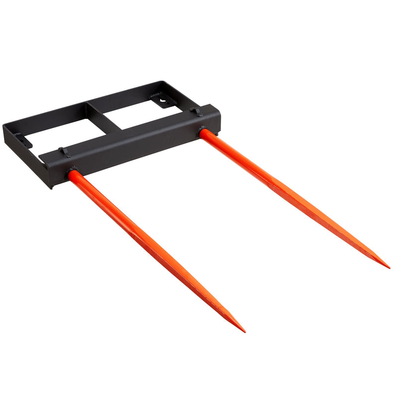 Hay Spear Bale Spears 1360kg Skid Steer Loader Tractor Bucket