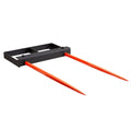 Hay Spear Bale Spears 1360kg Skid Steer Loader Tractor Bucket