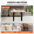 Trapezoid Steel Table Legs 406mm Set of 2 Black 181kg Heavy Duty