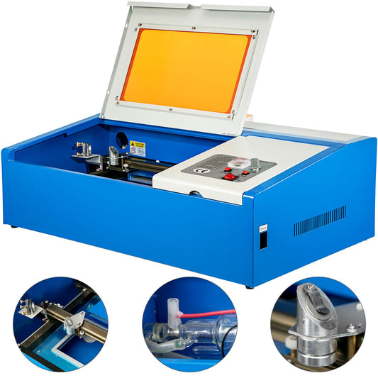 40W CO2 Laser Engraver Cutter 12"x8" USB Air Exhaust Fan