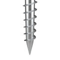 No Dig Ground Anchor, 1 Pack 10 x 7 x 70 cm DIY Screw in Post Stake, Includes 6 Lag Bolts & a Rebar, U-Shape Heavy Duty Steel Post Holder, Great for Mailbox Posts and Fence Posts
