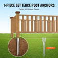 No Dig Ground Anchor 10x7x70cm Steel Post Stake 1 Pack