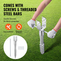 No Dig Ground Anchor 10x7x70cm Steel Post Stake 1 Pack