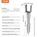 No Dig Ground Anchor 10x7x70cm Steel Post Stake 1 Pack
