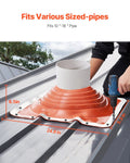 Roof Pipe Flashing Boot 254-457mm Silicone High Temp -74-225°C