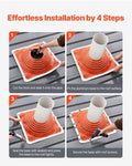 Roof Pipe Flashing Boot 254-457mm Silicone High Temp -74-225°C