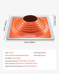 Roof Pipe Flashing Boot 254-457mm Silicone High Temp -74-225°C