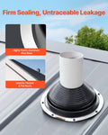 Metal Roof Pipe Flashing Boots 150-280mm EPDM High Temp 2 Pack