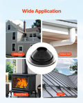 Metal Roof Pipe Flashing Boots 150-280mm EPDM High Temp 2 Pack
