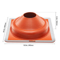 2 Pcs Metal Roof Pipe Flashing Boot Fit 170-355 mm Pipe High Temp Silicone