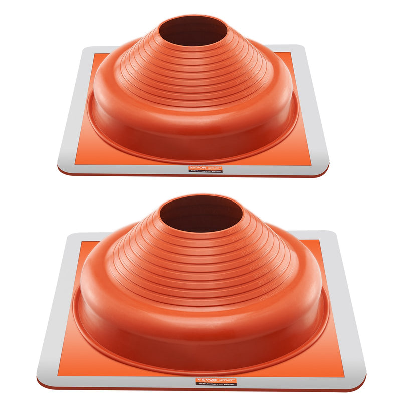Metal Roof Pipe Flashing Boot 170-355mm High Temp Silicone 2pc