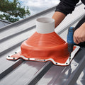 Metal Roof Pipe Flashing Boot 170-355mm High Temp Silicone 2pc