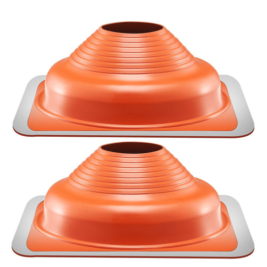 2 Pcs Metal Roof Pipe Flashing Boot Fit 160-300 mm Pipe High Temp Silicone