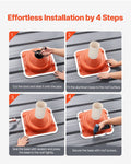 Metal Roof Pipe Flashing Boot 160-300mm 2pc High Temp Silicone