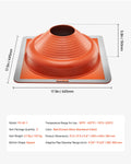 Metal Roof Pipe Flashing Boot 160-300mm 2pc High Temp Silicone