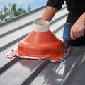 Metal Roof Pipe Flashing Boot 160-300mm 2pc High Temp Silicone