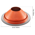 Metal Roof Pipe Flashing Boot Fits 254-483 mm Pipe High Temp Red Silicone