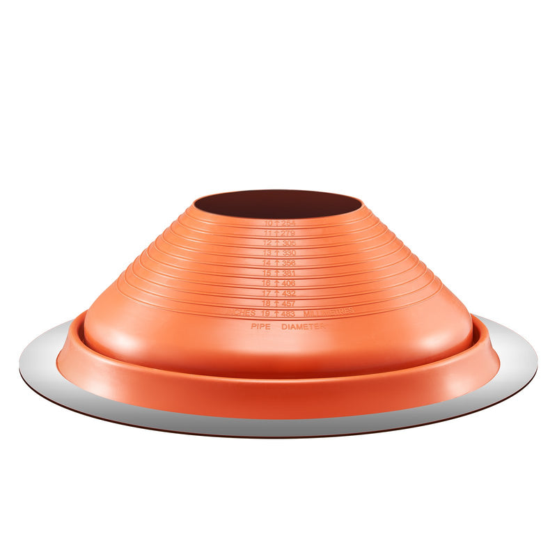 Metal Roof Pipe Flashing Boot 254-483mm Red Silicone High Temp
