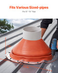 Metal Roof Pipe Flashing Boot 254-483mm Red Silicone High Temp