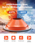 Metal Roof Pipe Flashing Boot 254-483mm Red Silicone High Temp