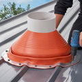 Metal Roof Pipe Flashing Boot 254-483mm Red Silicone High Temp