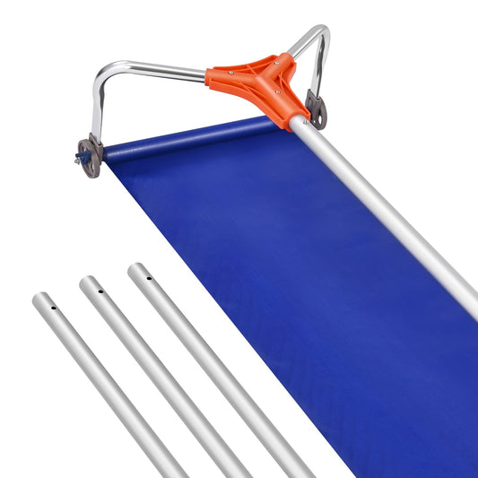 Snow Roof Rake 27cm Aluminum 1.25-5.24m Adjustable Wheels