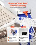 Snow Roof Rake 27cm Aluminum 1.25-5.24m Adjustable Wheels