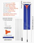 Snow Roof Rake 27cm Aluminum 1.25-5.24m Adjustable Wheels