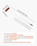 Snow Roof Rake 45cm Foam Blade 5.62m Adjustable Extension Tubes