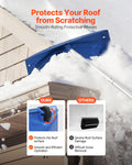 Snow Roof Rake 60cm PP Plastic Blade 1.18-5.55m Adjustable Wheels
