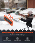 Snow Roof Rake 1.2m Reach 45cm Foam Blade Car Snow Scraper