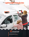 Snow Roof Rake 1.2m Reach 45cm Foam Blade Car Snow Scraper
