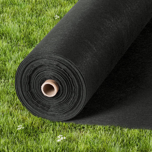 Non Woven Geotextile Fabric Under Gravel, 6x100FT 8OZ Driveway Fabric Landscape Fabric, Heavy Duty Weed Barrier Fabric, Ground Cover Weed Control Fabric, French Drains Drainage Fabric, Black