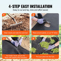 Geotextile Fabric 6x50FT 8OZ Weed Barrier Black Landscape Driveway