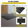 Rubber Threshold Ramp 7.62cm Rise 3 Channel Wheelchair Scooter 997.9kg