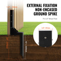 Fence Post Anchor 4 Pack 8.9cm Heavy Duty Steel Repair Kit Ground Spike
