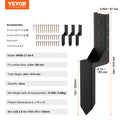 Fence Post Anchor 4 Pack 8.9cm Heavy Duty Steel Repair Kit Ground Spike