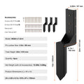 Fence Post Anchor 4 Pack 8.9cm Heavy Duty Steel Repair Kit Ground Spike