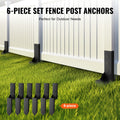 Fence Post Anchor Repair Kit 6 Pack Inner Support Stakes