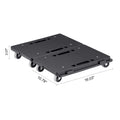 Furniture Dolly, 500 lbs Capacity Each Count, Furniture Mover with Wheels, Portable Moving Rollers 4 Wheels Heavy Duty, Small Flat Dolly Cart with Interlocking for Heavy Furniture, 2 Pack, Black
