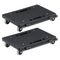Furniture Dolly 500kg 2 Pack Heavy Duty Wheels Interlocking Black