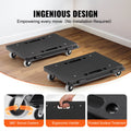 Furniture Dolly 500kg 2 Pack Heavy Duty Wheels Interlocking Black