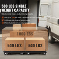 Furniture Dolly 500kg 2 Pack Heavy Duty Wheels Interlocking Black