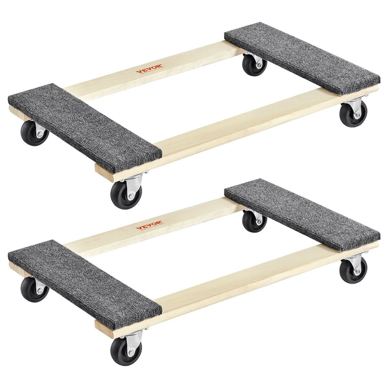 Furniture Dolly 454kg 2 Pack 457x762mm Heavy Duty Hardwood Mover