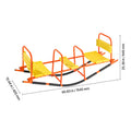 Kids Seesaw 90 kg Capacity Metal Rocking Teeter Totter with Handles